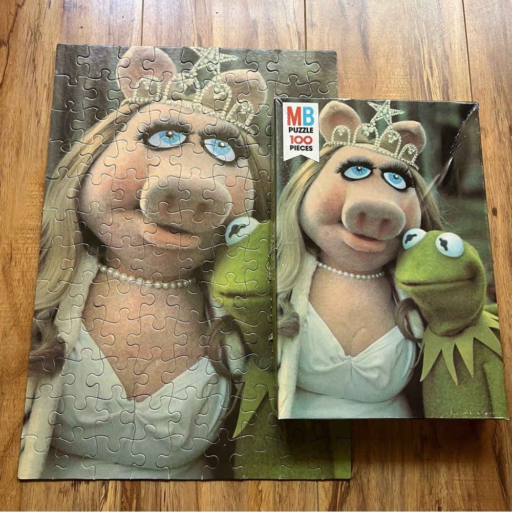 The Muppet Movie Jigsaw Puzzle 1979 Miss Piggy Kermit The Frog Complete Hobby